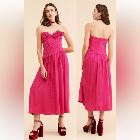Hot pink Free People dress NWT - Picture 1 of 6